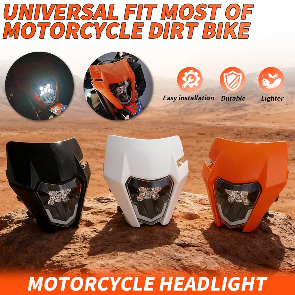 

Универсальная светодиодная фара для мотоциклов KTM EXC EXCF SX SXF XC XCF XCW XCFW, аксессуары для питбайков