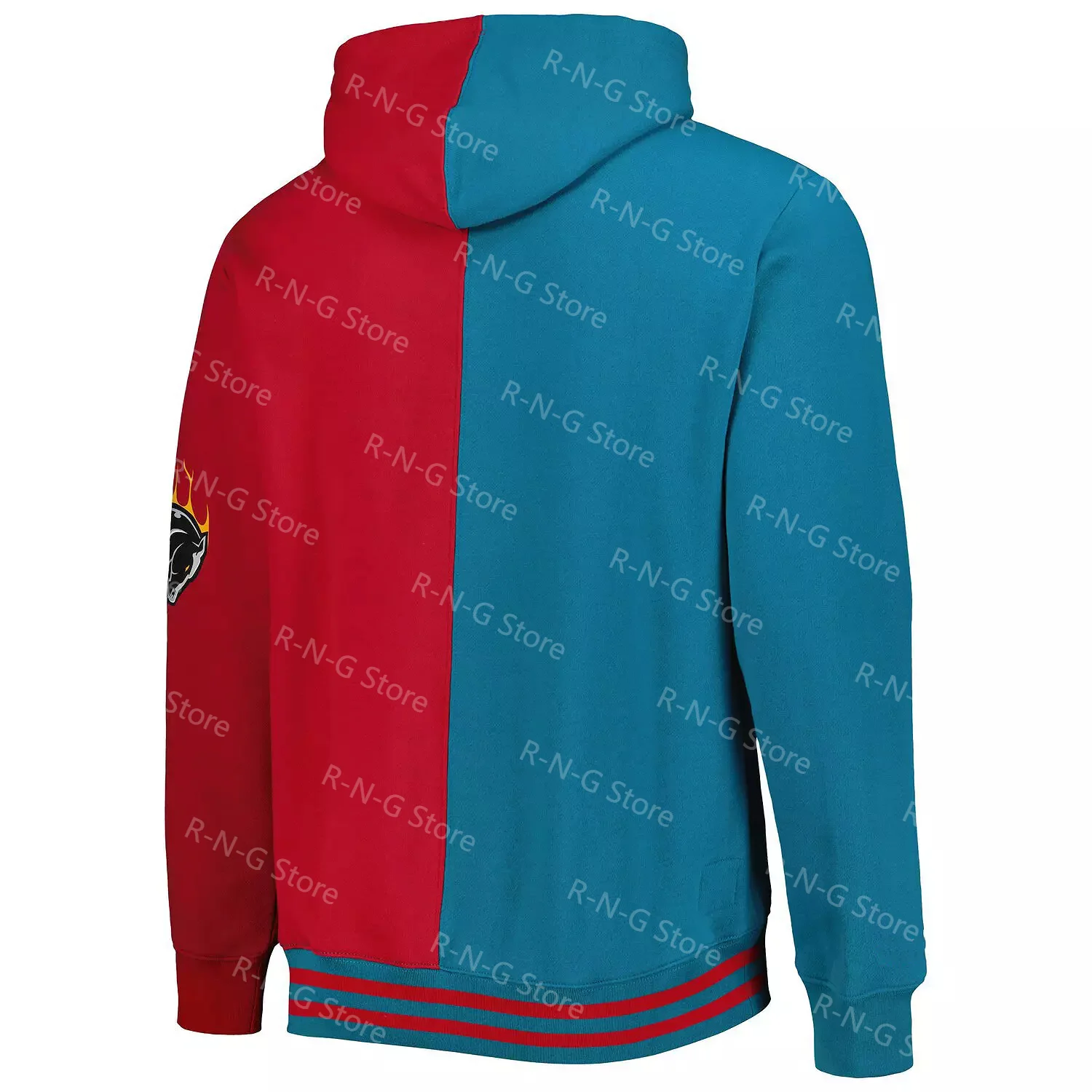 2024-25 Winter New Arrive Style Teal/Red Pistons Team Classics Pullover Hoodie Man Women Basketball Sport Casual Sweatshirt