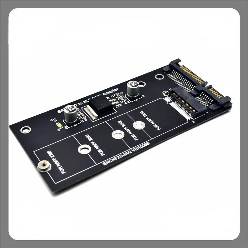 M.2 To SATA Adapter, M2 SATA3 Raiser, Add on Card, SSD Expansion Card, NGFF, Support 30/42/60/80mm, B Key