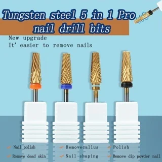 หัวขัดทาเล็บทังสเตนห้าในหนึ่งโปรรักษาเล็บได้อย่างรวดเร็วลอกเล็บเครื่องมือพิเศษสำหรับร้านทำเล็บ