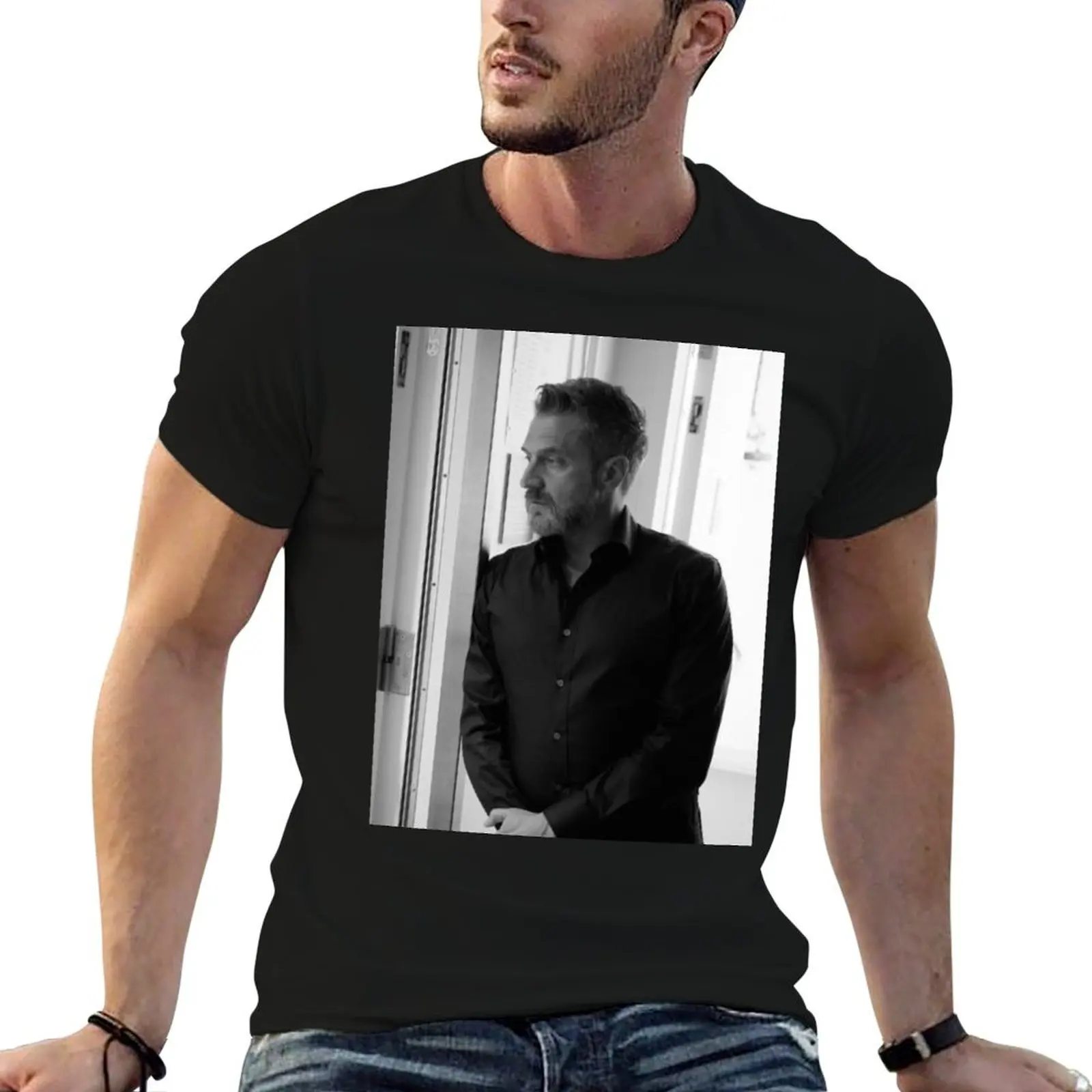 Camiseta Raul Esparza, camiseta de diseñador para hombre, camiseta informal para hombre