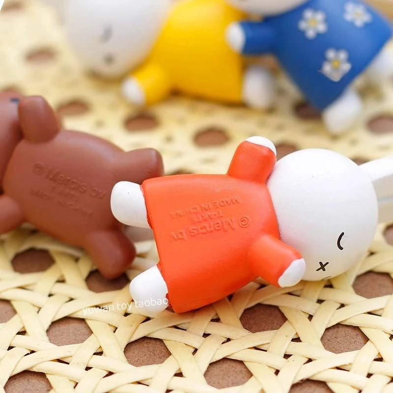 Limited Edition StylesMiffyse Action Figures Cute Colorful Climbing Rabbits Animal Figurine Kids Toy Desktop Ornament