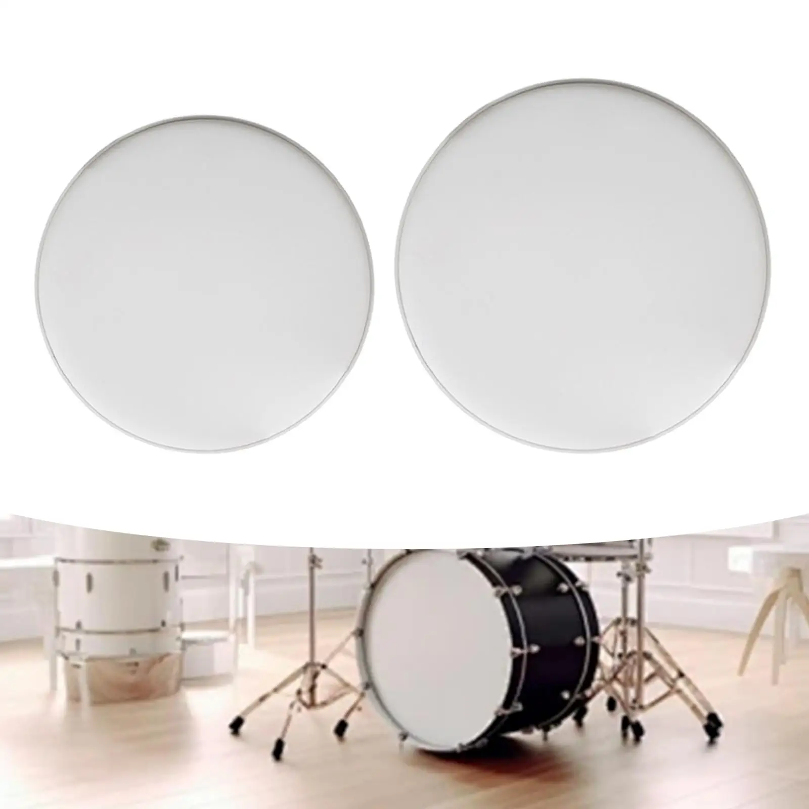 Resonant Drumhead Skin Portable Snare Side Drumhead for Show Beginners Live