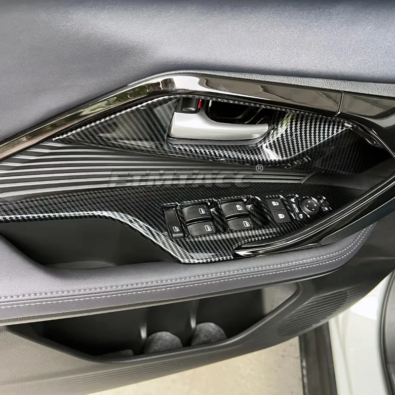 RHD لتويوتا يارس كروس 2024 2025 مقبض الباب الداخلي نقل التحول الأكشاك والعتاد مخرج تيار متردد تنفيس غطاء إطاري الكسوة #4