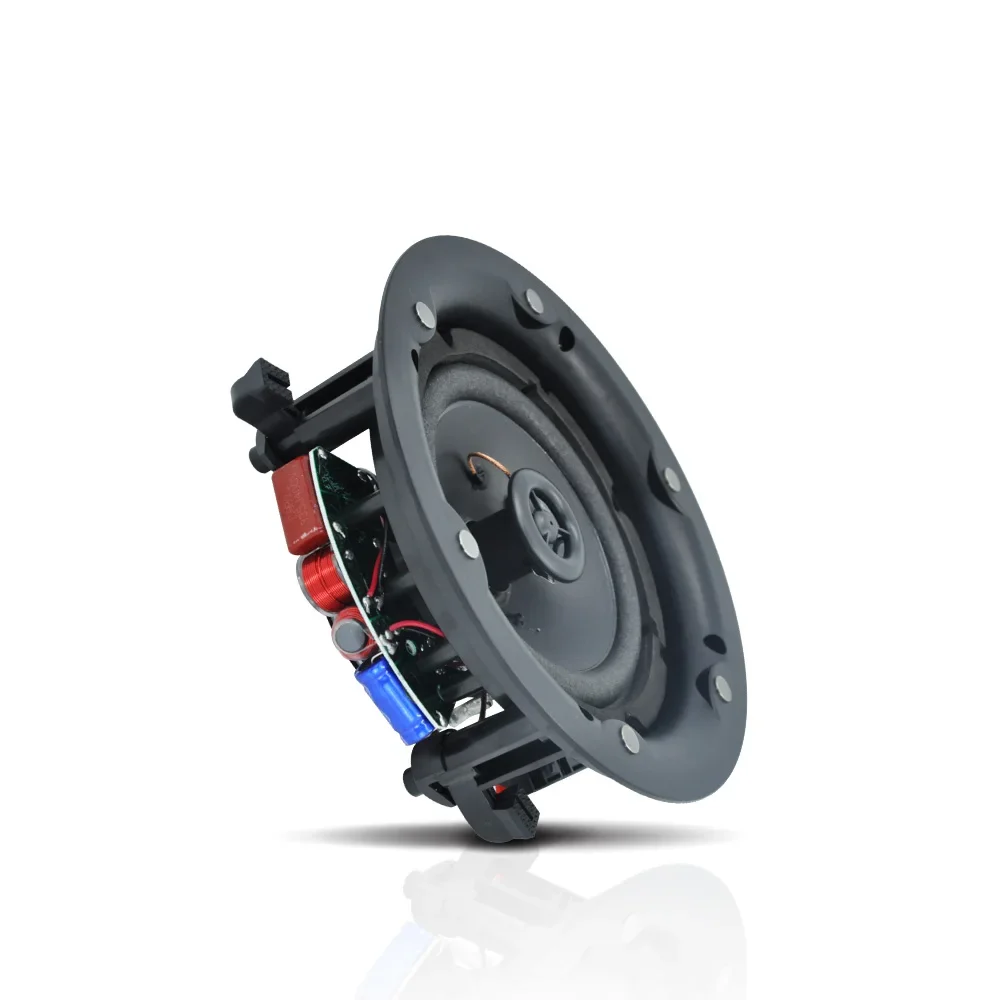 5"Coaxial Ceiling Speaker 20W RMS Power Stereo Sound Home Theater Background Music Audio SPK In-ceiling Installation Loudspeaker