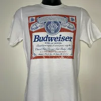 Budweiser - vintage retro style - beer lover gift bud budlight T-shirt XS - XXL