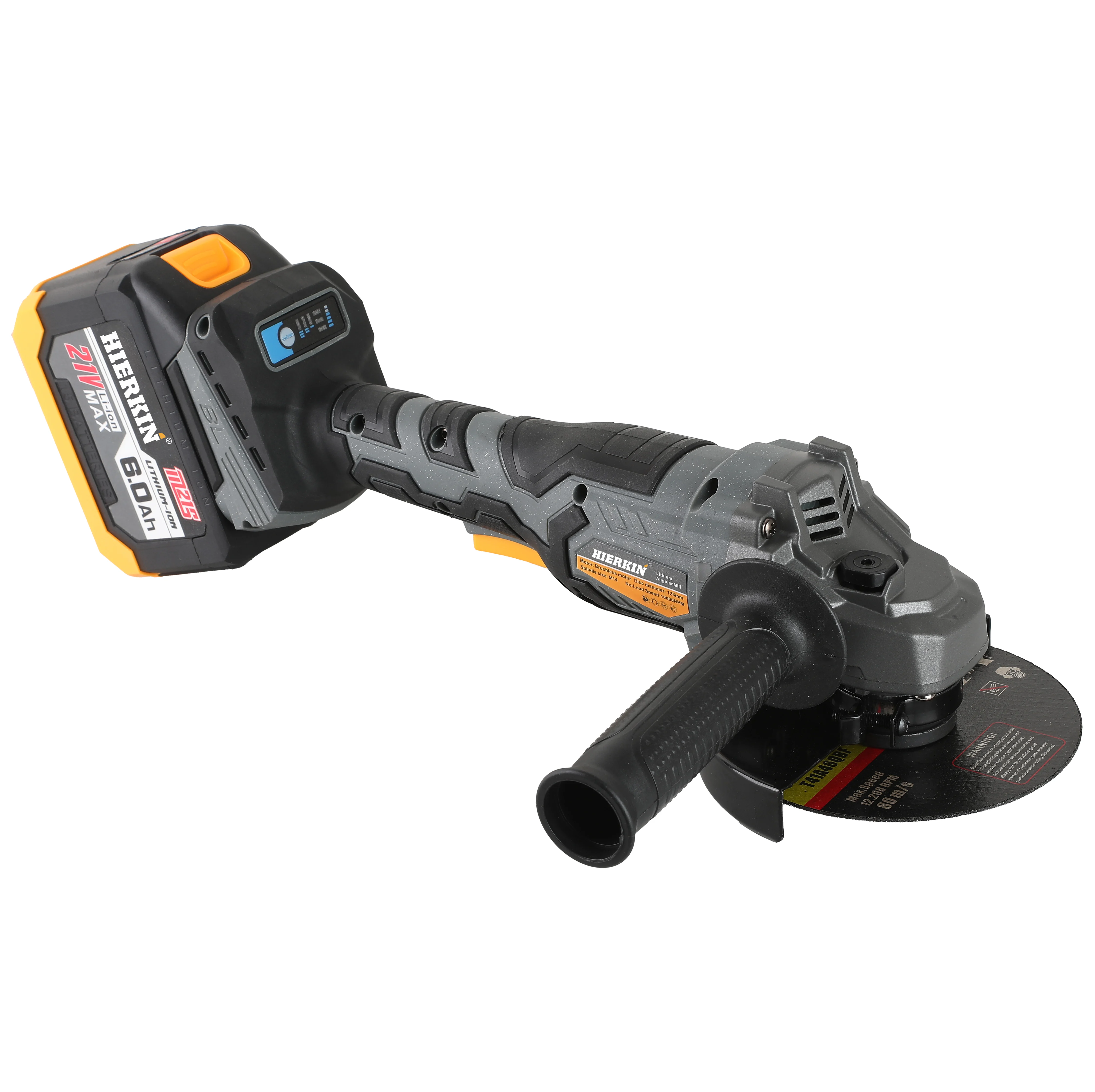 Brushless Cordless Angle Grinder M14 Grinding Machine Cutting Electric Grinder 21V for Battery Power Tool DIY Trigger view 5
