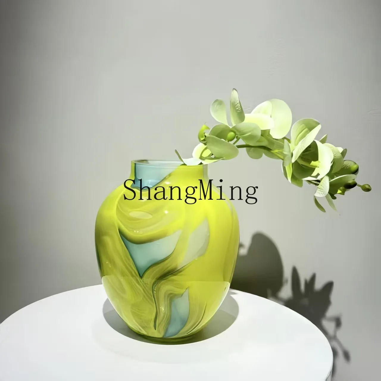 

CL medium-ancient glazed vase ornament, living room desktop flower arrangement decoration, hotel model flower device