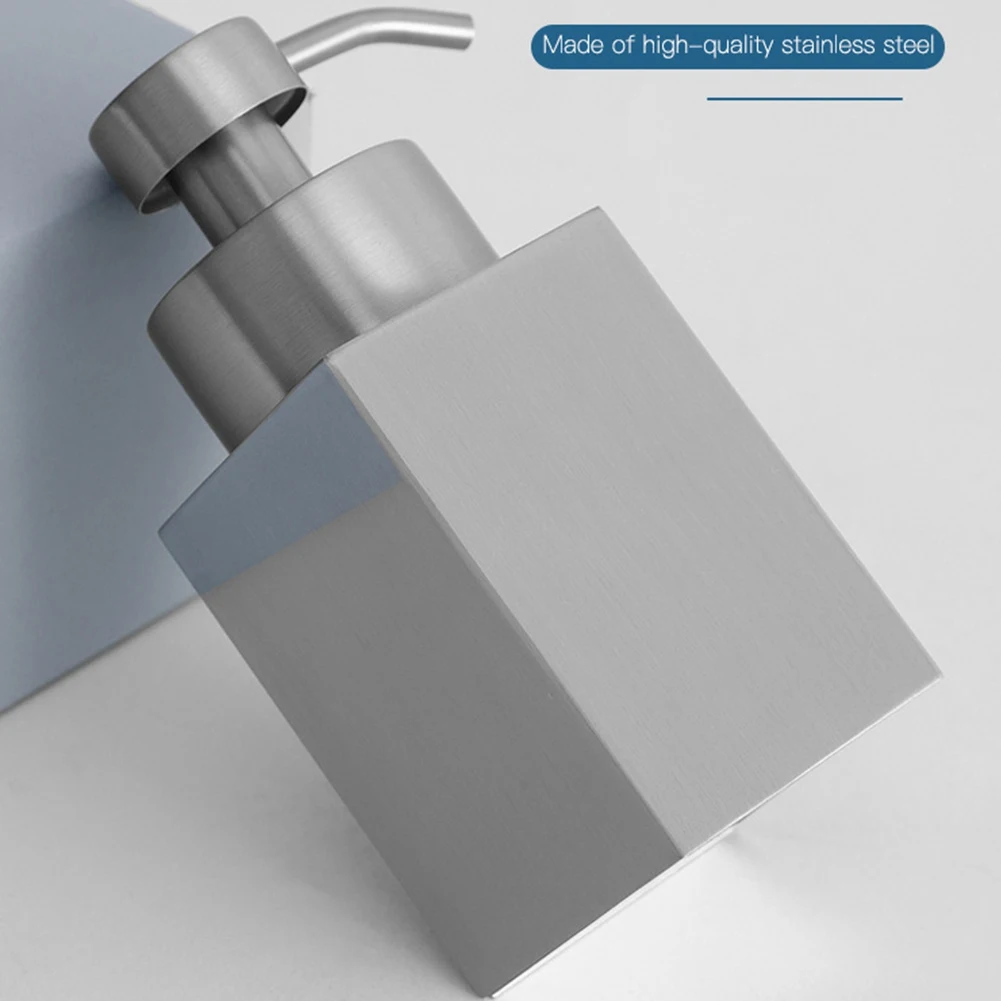 2025 Trend304 distributeur de savon en acier inoxydable distributeur de Gel douche bouteille shampoing mousse bouteille moussante Lotion bouteille argent