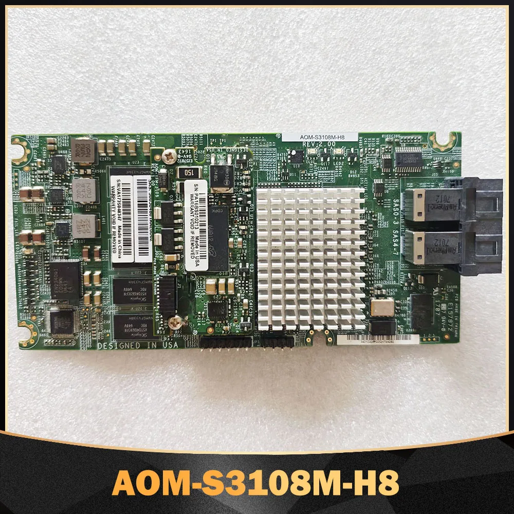 Tarjeta de red AOM-S3108M-H8, tarjeta RAID SAS3108, tarjeta OCP, caché de 2G, PK9361