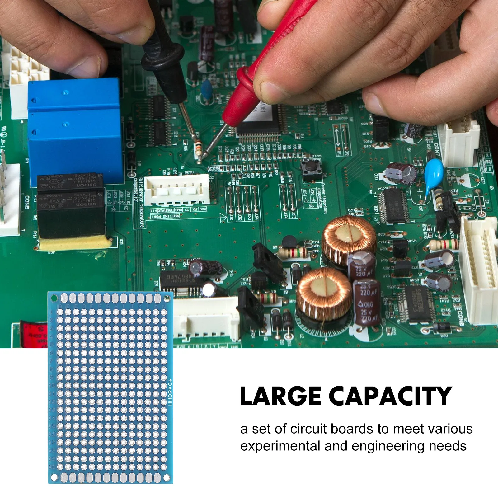 

10Pcs Double-Sided Solderable Pcb Circuit Boards Portable Welding Experiment Project Boards for Electronic DIY and Engineering