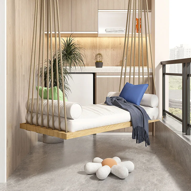 

Bedroom Hanging Swing Chair Cushion Double Hammock Lounge Garden Chair Rope Minimalistic Chaise Suspendue House Furniture