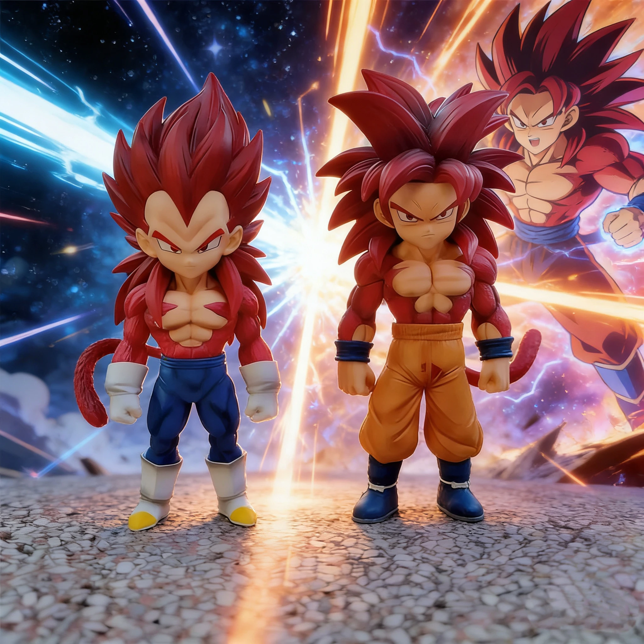 

@@Anime Dragon Ball DAIMA Figure Super Saiyan 4 Goku Vegeta Action Figure Pvc Collectible Statue Model Toy Gifts15.5-16.5cm