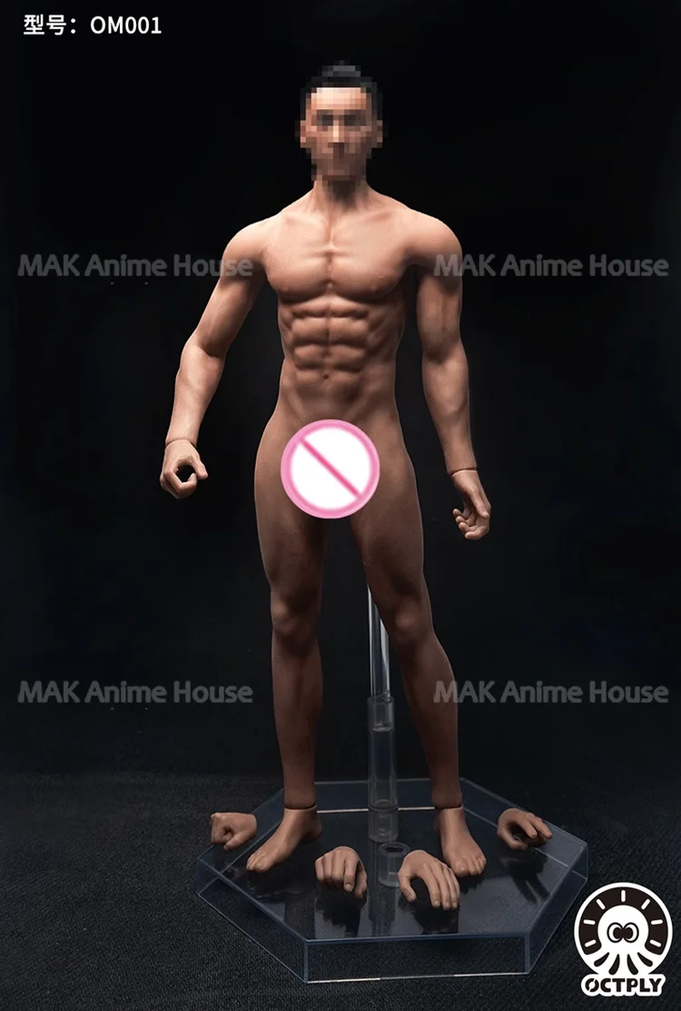 OCTPLY OM001 1/6 Schaal Super Flexibele Naadloze Realistische Spier Lichaam Model 12 "Tarwe Huid Mannelijke Action Figure Soldaat Poppen speelgoed