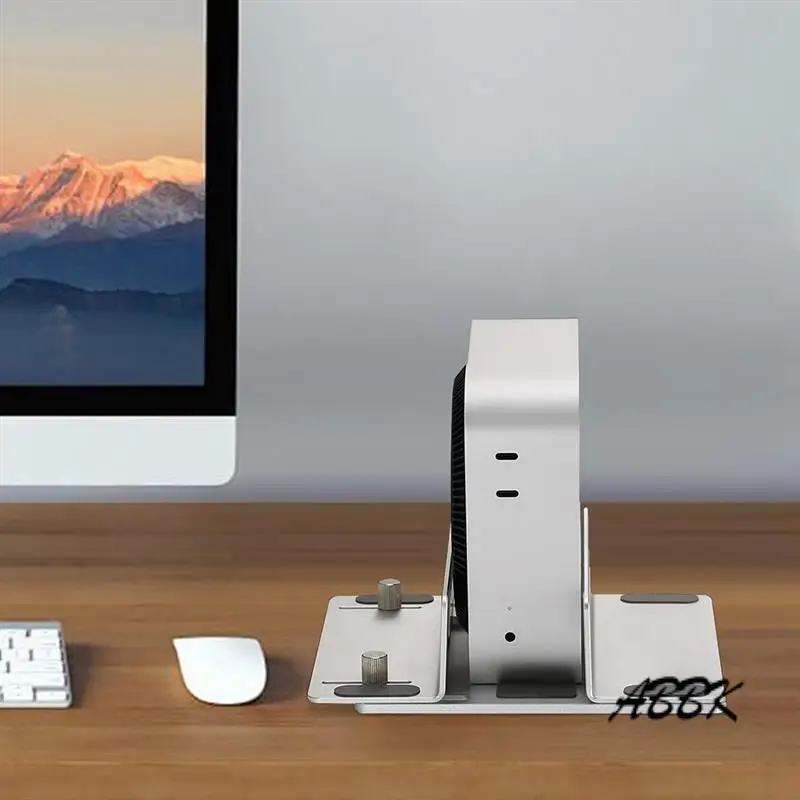 

ABBK-Aluminum Alloy Base For Mac Mini M4 Pro Anti Slip Computer Multifunction Bracket Cooling Base