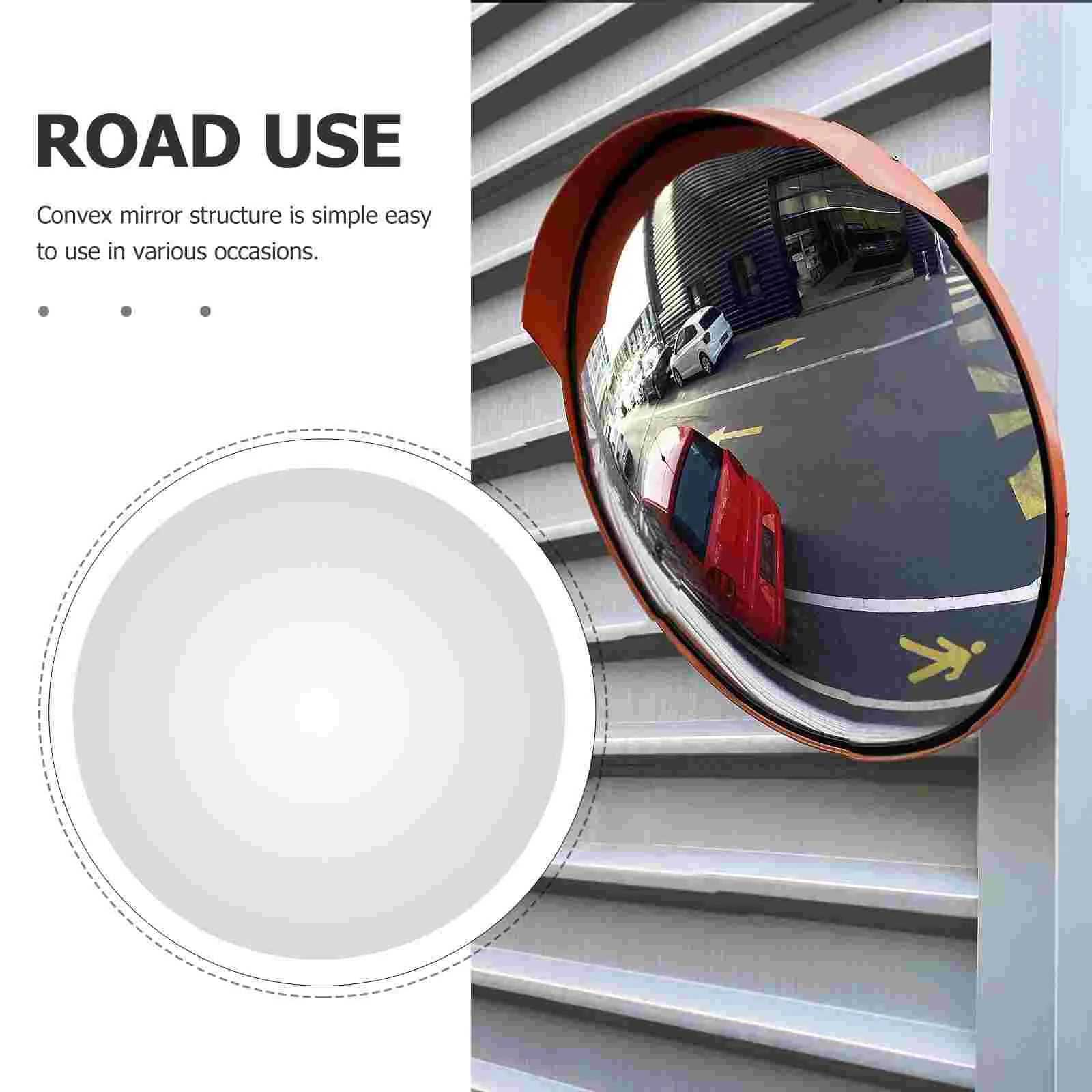 Traffic Mirror Wide Angle Safety Garage Parking Assist Road Outdoor Mirrors Bubble Convex Corner