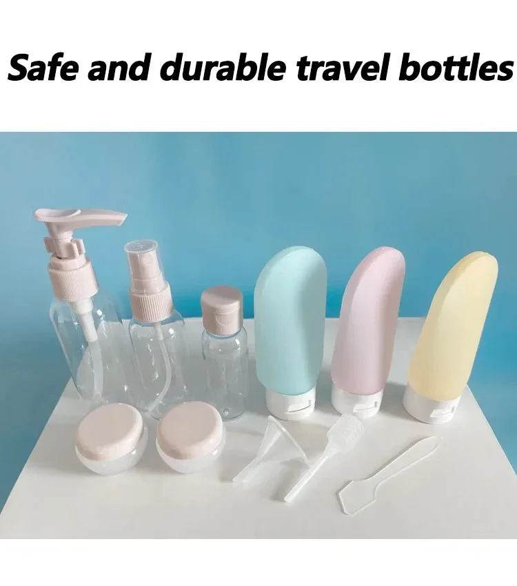 Perfume Bottle Set Refillable Spray Lotion Shampoo Shower Tube Bottling Refill Cosmetic Travel Liquid Container Portable Tool