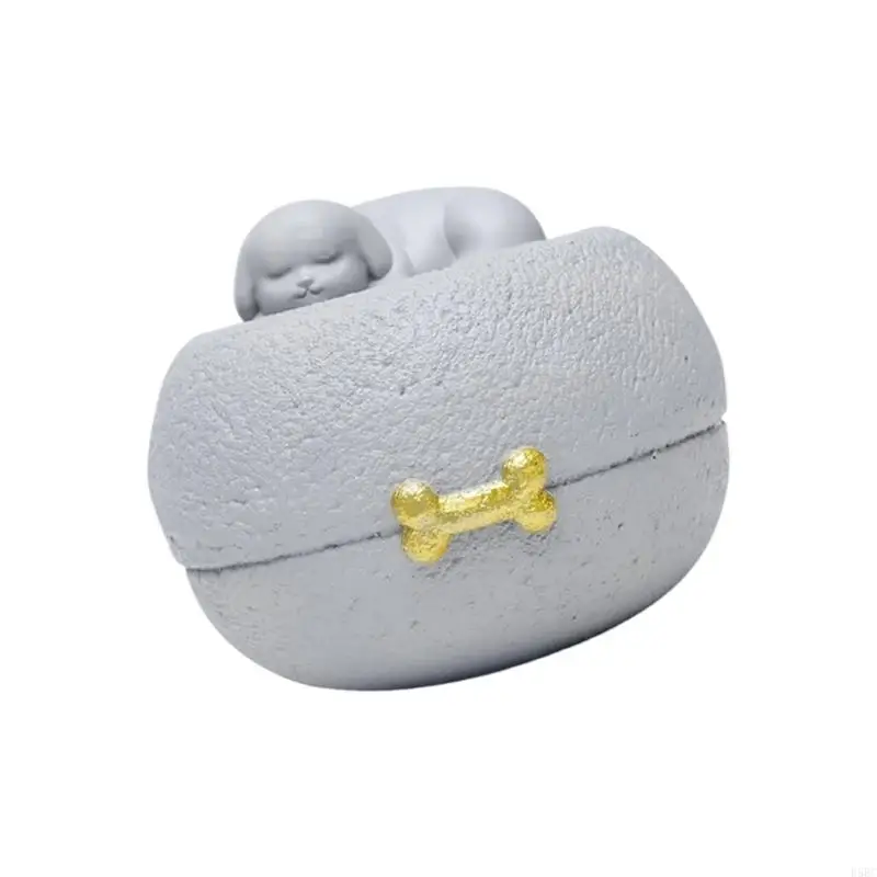 حامل رماد الجرة التذكاري للحيوانات الأليفة لفقدان الكلاب والقطط صندوق تذكارات من الراتينج مع تخزين آمن لشعر الحيوانات الأليفة من #2