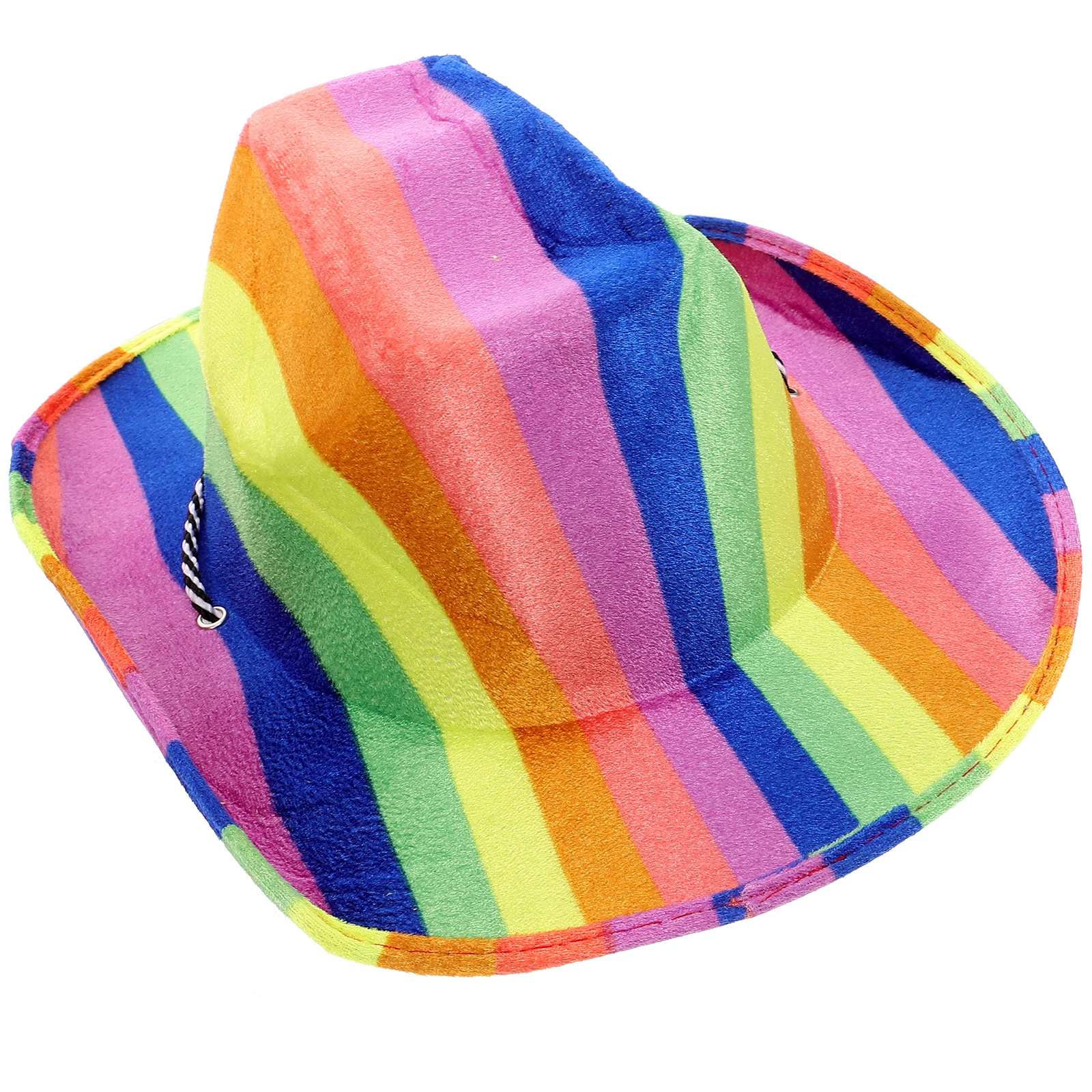 

Rainbow Cowboy Hat Unique Design Light Comfort Durable Fine Workmanship Pride Parade Party Carnival Dress-up Costumes