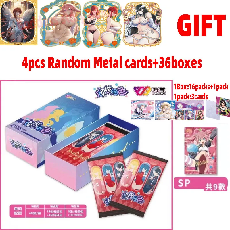 

2024 Goddess Story Wanbao Allure stunning Cards Waifu Sexy Girl TCG Feast Booster Box Doujin Toy Hobbies Gift