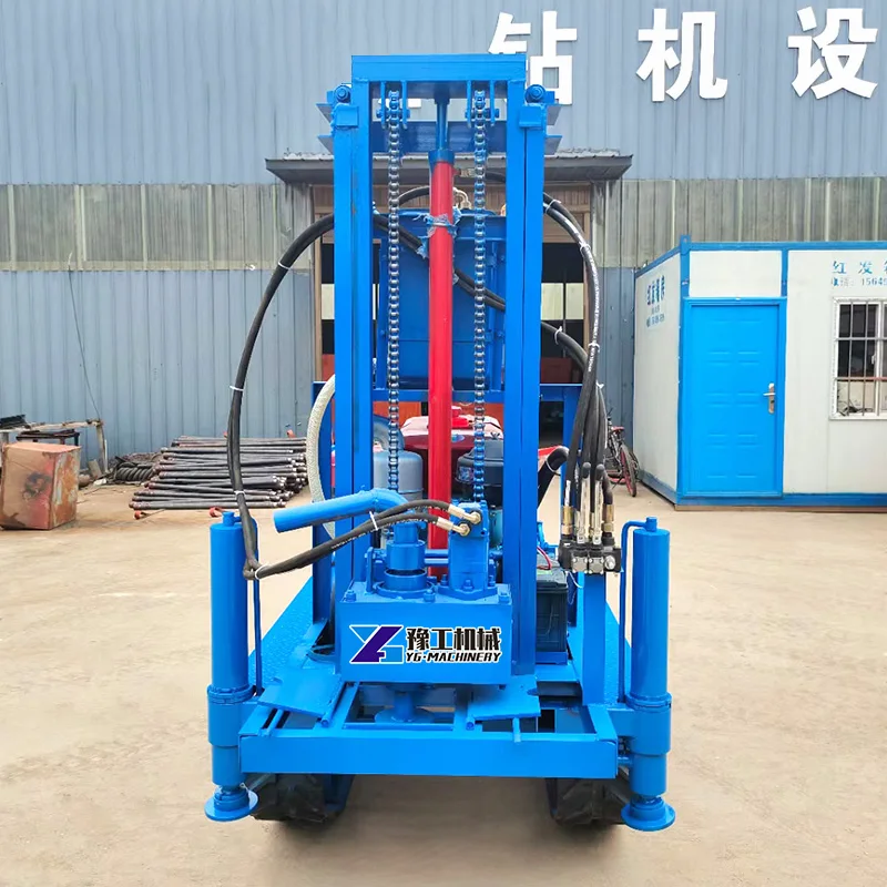 YL Hydraulic Trailer Bore Water Well Drilling Rig Machine Diesel Water Well Borehole Mine Drilling Rig Machine for Water Wells