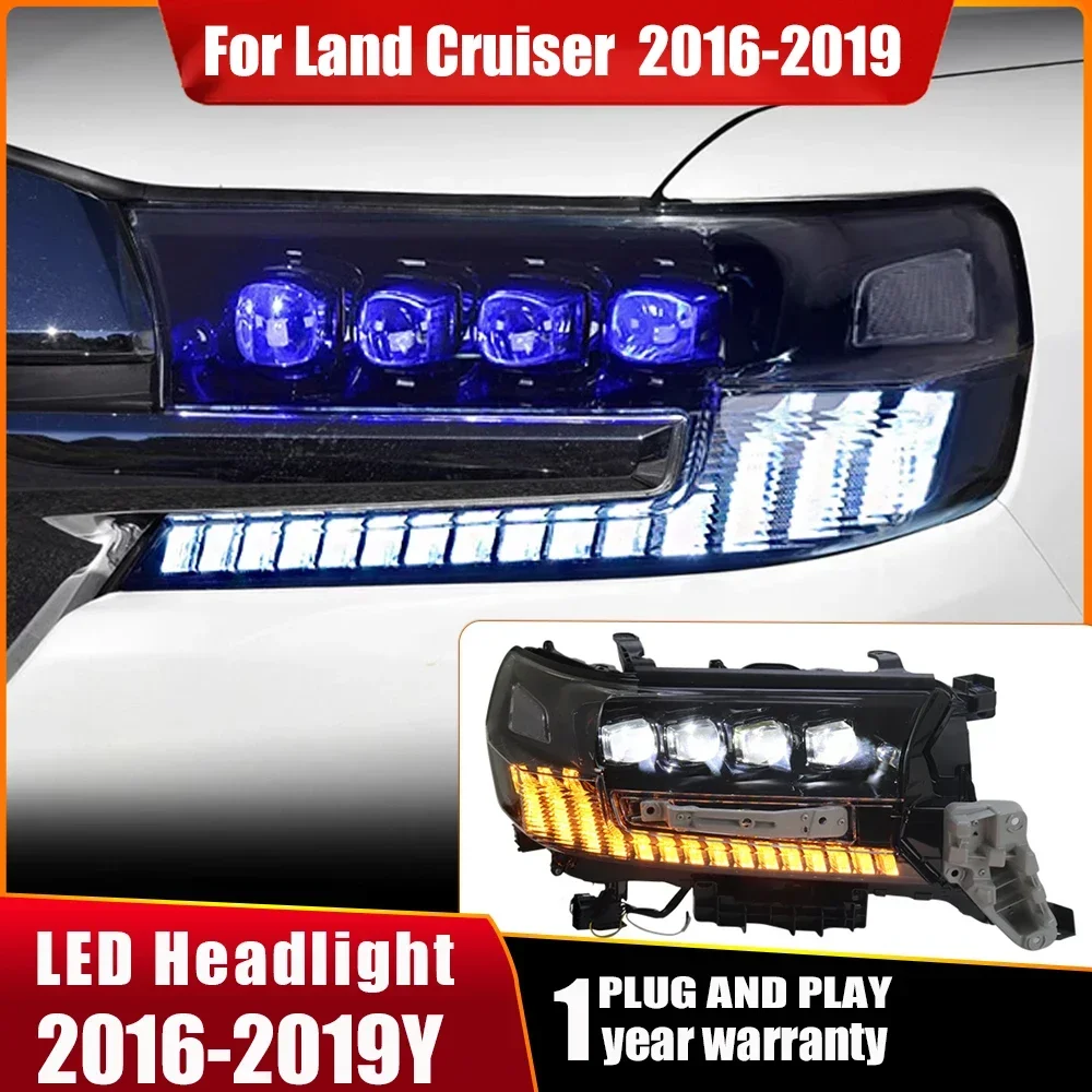 

Car Bumper Headlamp For Toyota Land Cruiser Headlight All In Led 2016 2017 2018 2019 Car Accessories Head Lamp Prado Fog Light