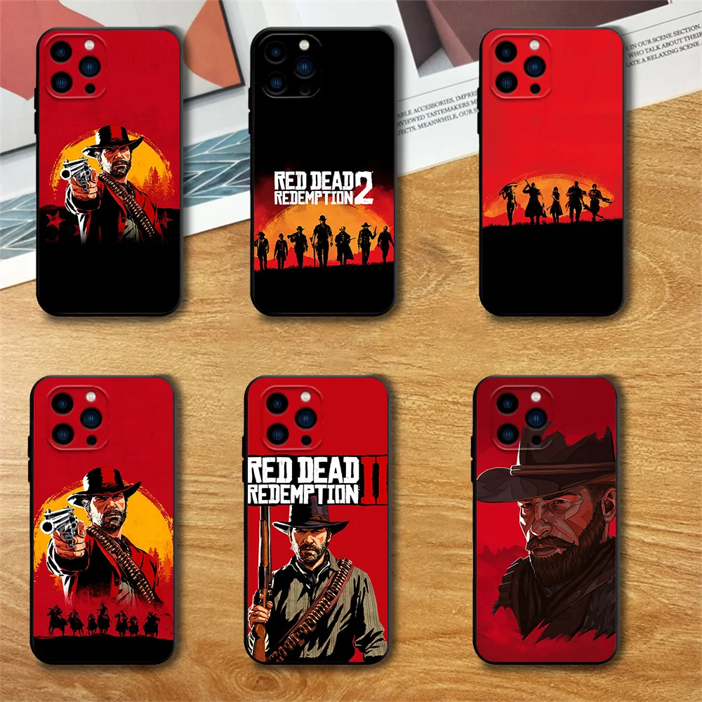 R-Red D-Dead R-Redemption Phone Case For Samsung S23 S22 ULTRA A22 A23 A32 A34 A52 A53 A54 A71 A72 A73 Black Soft Silicone Cover