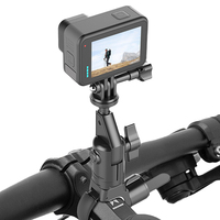 Bicycle Handlebar Stand 360 Rotating Motorcycle Bike Camera Holder for Insta 360 X2 X3 X4 Go Pro 12 11 10 DJI