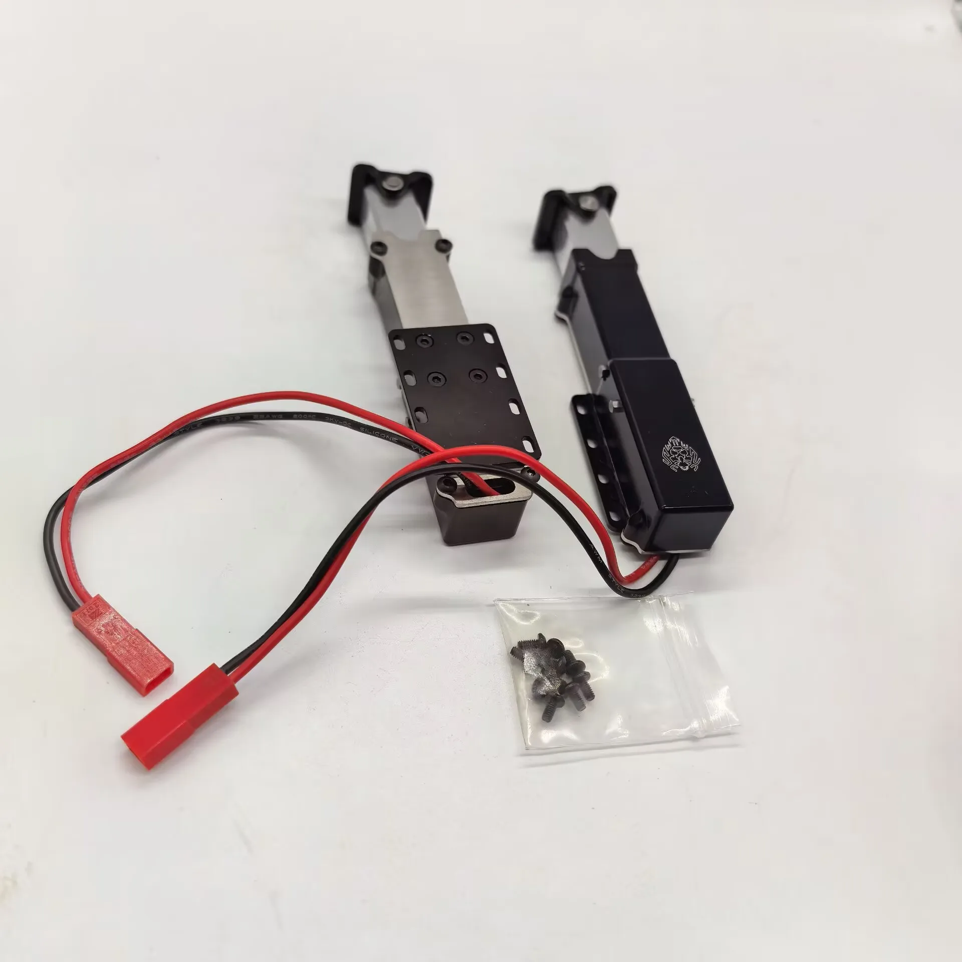 

Semi-Trailer Electric Bracket Foot LS-A0006 Trailer Drag Plate Lifting Metal Leg Horse Leg For 1/14 Tamiya RC Scania 770S Parts