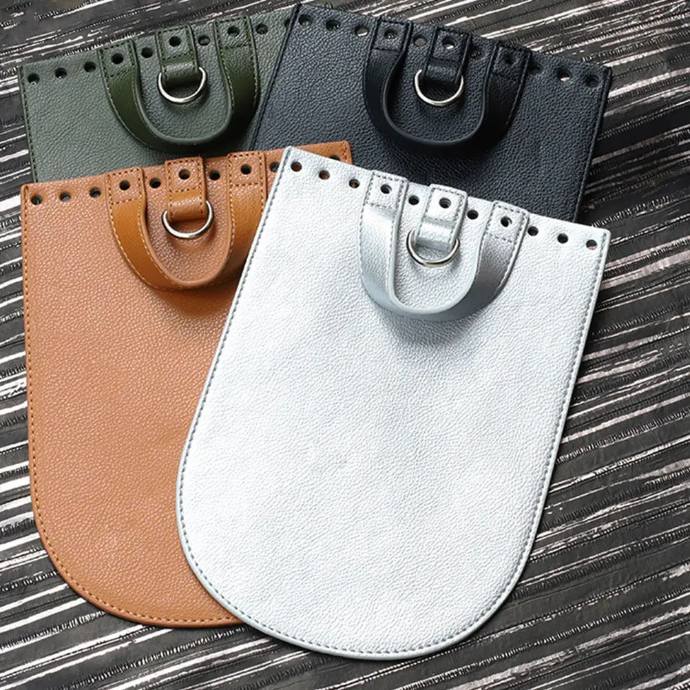 

1Set PU Bag Bottom Cover DIY Kit Includes Bottom Cover Shoulder Straps Drawstring Lock Buckle Fish Mouth Buckle Backpack
