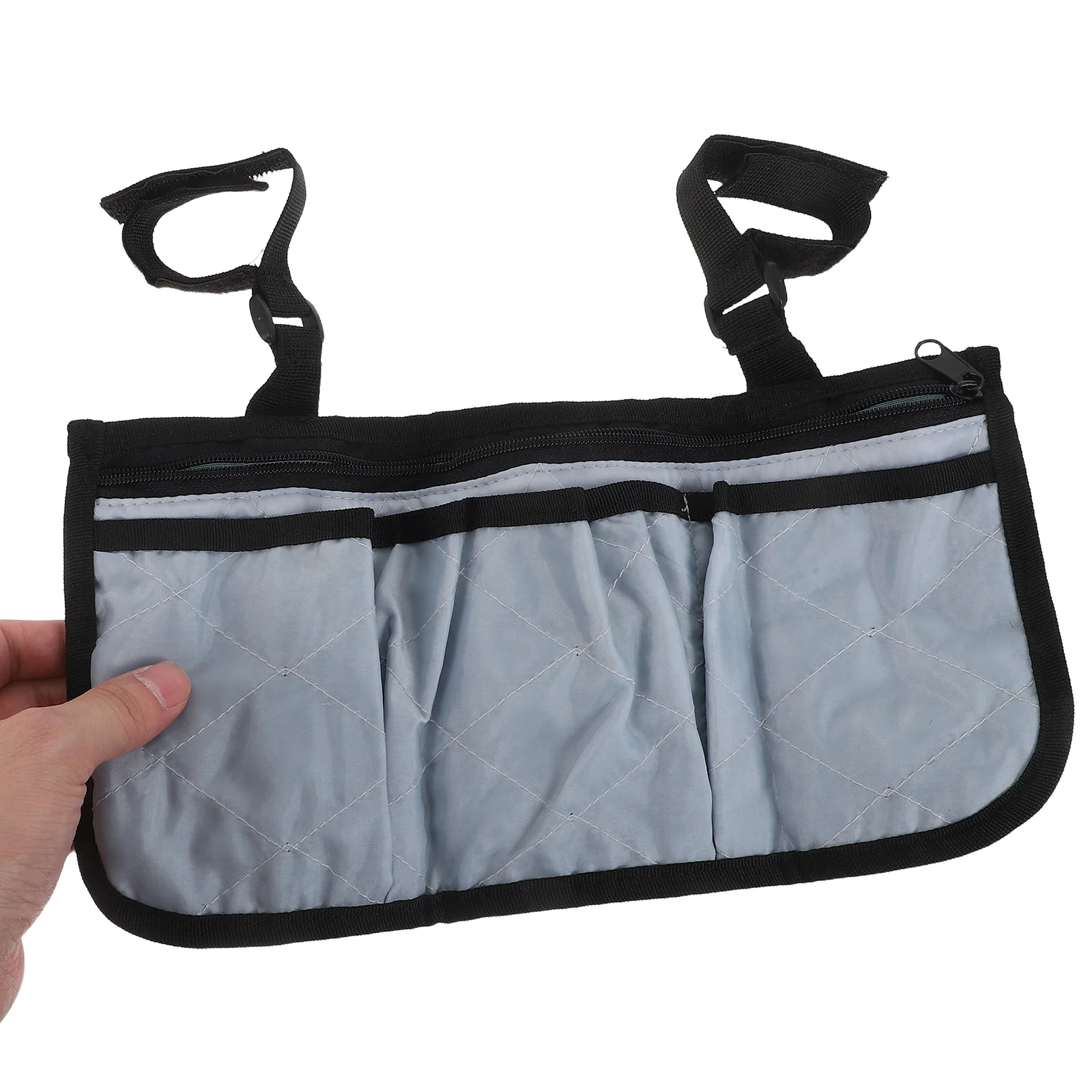 

Multifunctional Hanging Bag 3-Pocket Wheelchair Side Organizer For Scooter Baby Cart Armrest Storage Durable Waterproof