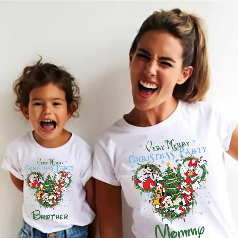 Disney Mickey Mouse Adult Kids Family Christmas T-shirts Anime Minnie Tees Short Sleeves Summer Tops Boy Girls Women Men Clothes Disney Mickey Mouse Adult Kids Family Christmas T-shirts Anime Minnie Tees Short Sleeves Summer Tops Boy Girls Women Men Clothes