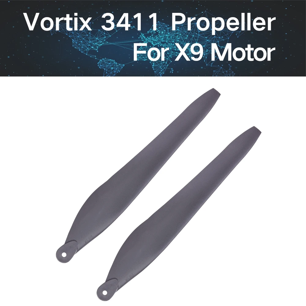 

Пропеллер Vortix 3411, совместимый с системой питания двигателя Hobbywing X9, высококачественная запасная часть для сельскохозяйственных дронов
