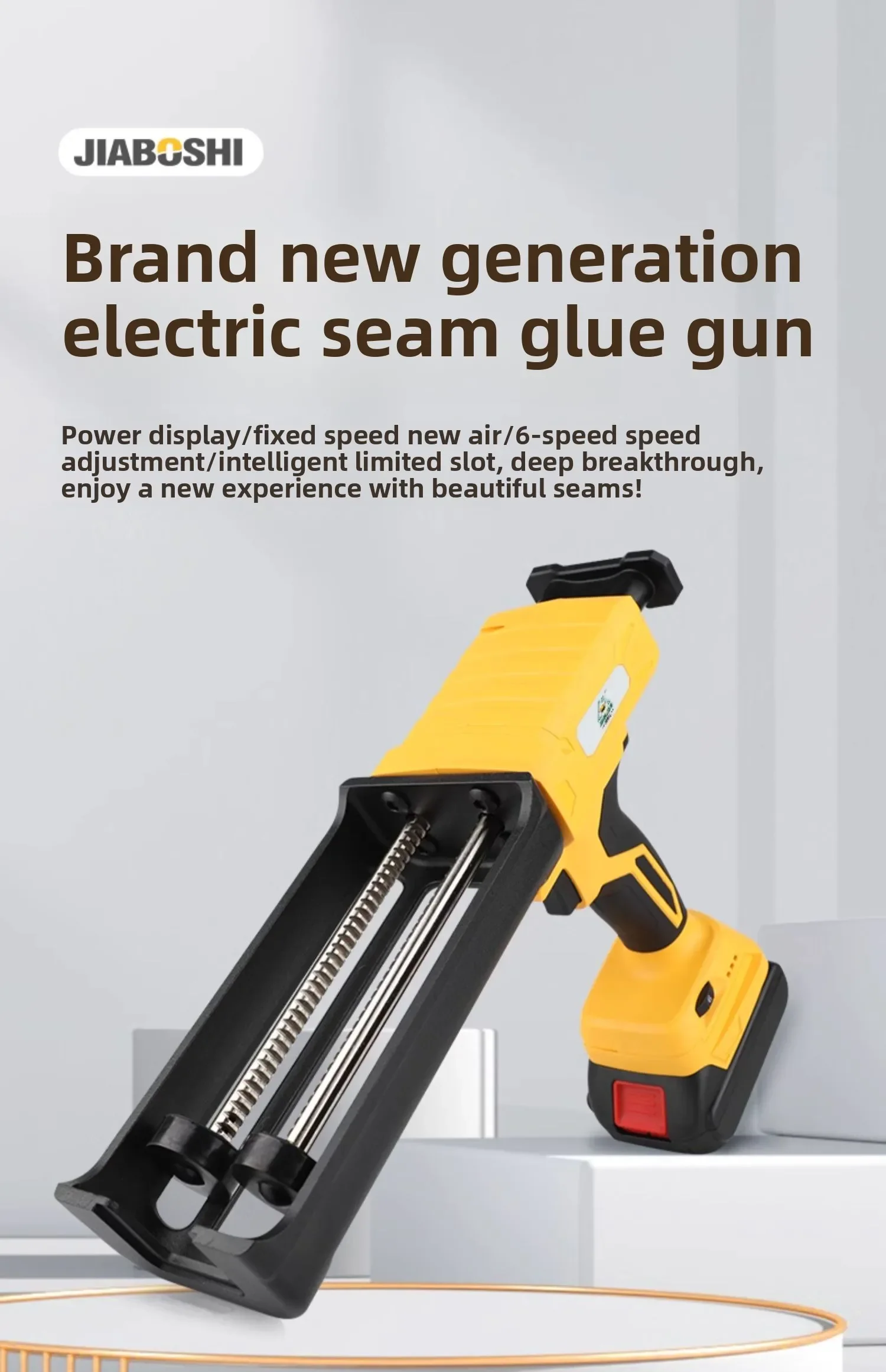 110V/220V Electric Caulking Gun Dual Tube Auto Sealant Applicator Construction Tool