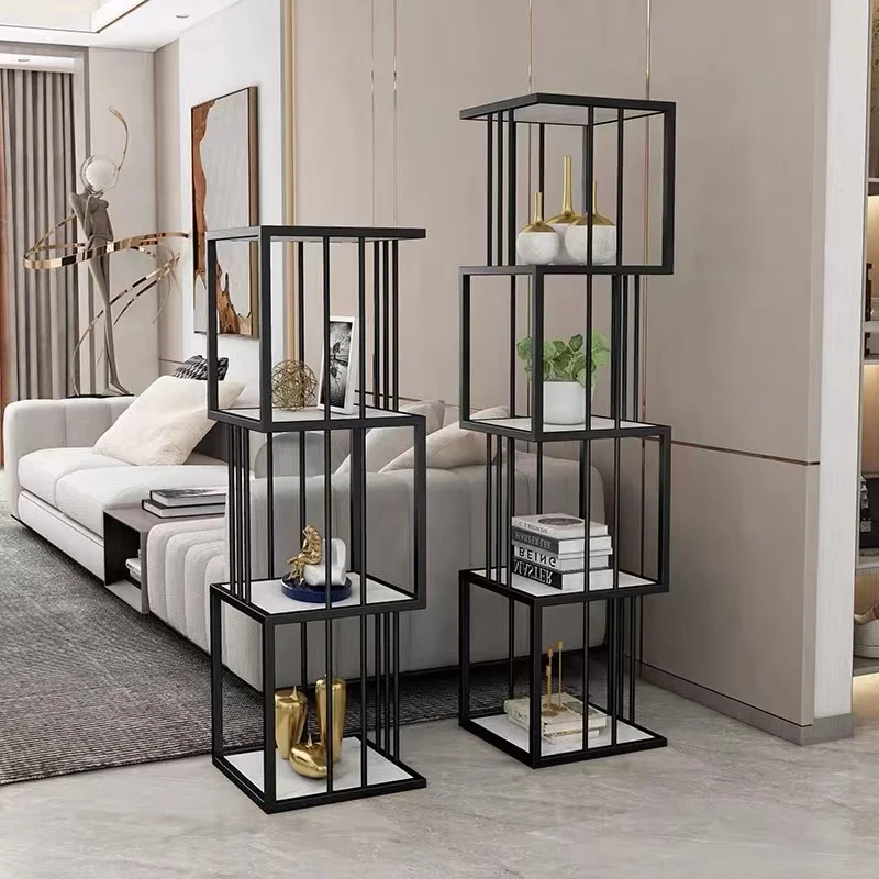 Iron Storage Furniture Living Room Organizer Rack Magazine Warehouse Shelf Desk Aesthetic Library Boekenplank Cube Veranda Angle