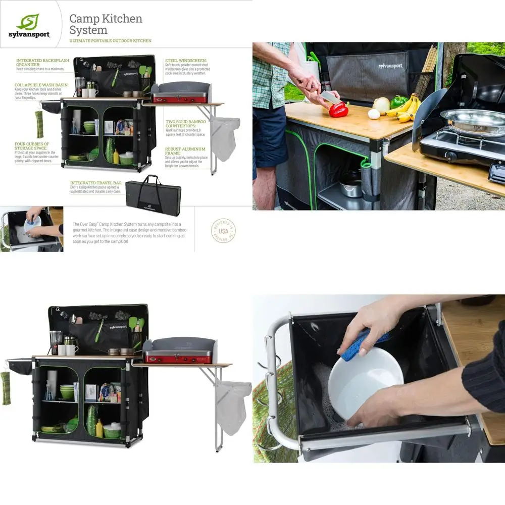 

Портативная кухонная система для кемпинга: легкое приготовление пищи, уборка и подготовка блюд в походах и глэмпингах