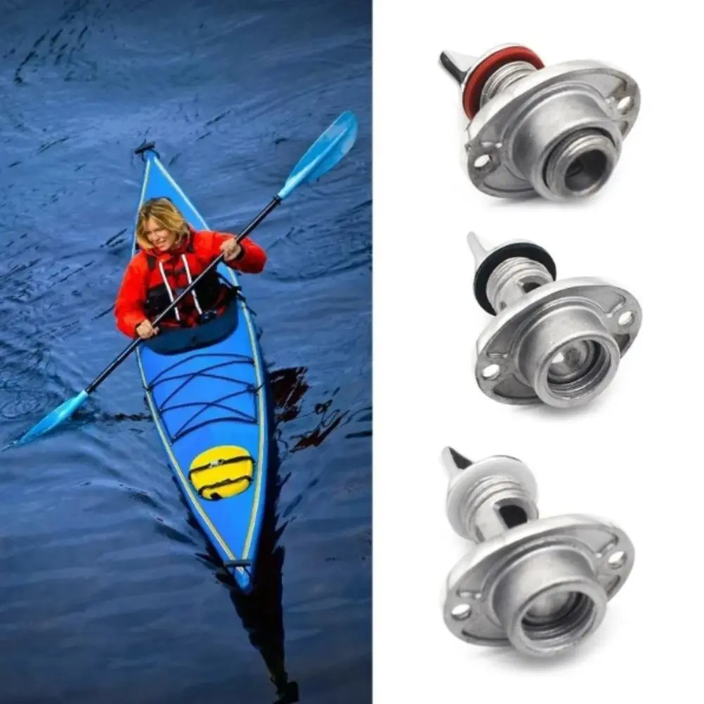 

Stainless Steel Drain Plug Round Shape Steel Construction Boat Drainage Water Outlet Rubber Material Bung Hole Dinghy Boat