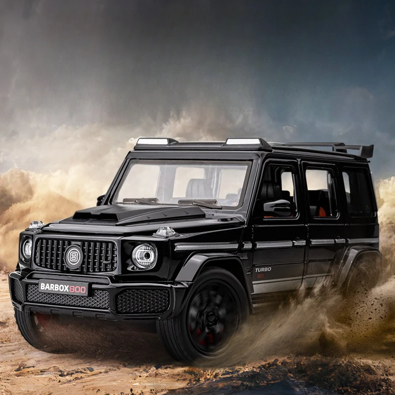 

1:22G800 Alloy Car Sound and Light Pull Back Off-road Children's Toy Car Large Window Ornament Cross-border