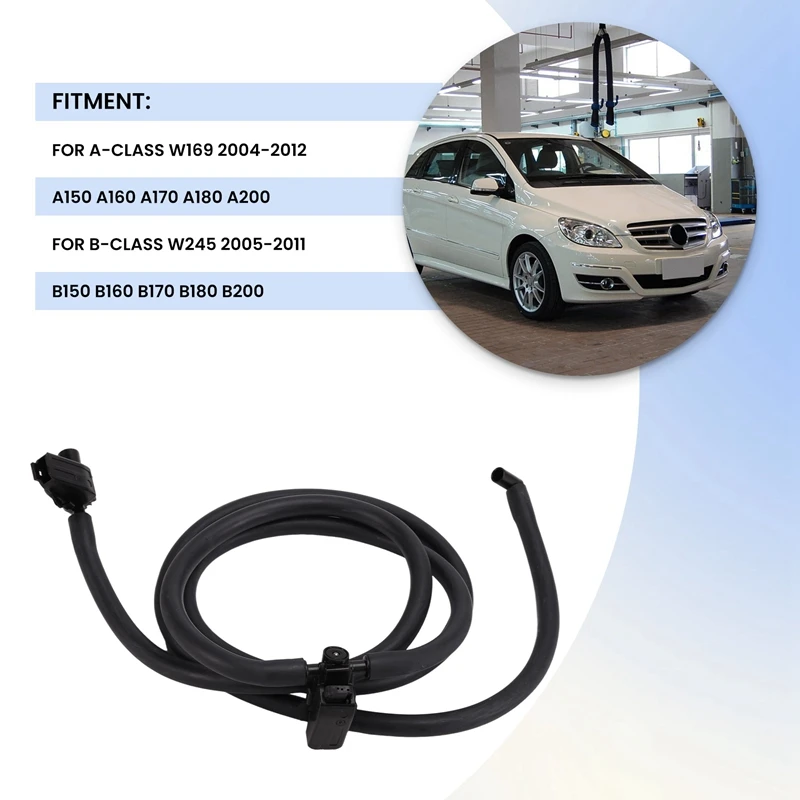 A1698600492 Windshield Windscreen Washer Nozzle Jet Hose For Mercedes-Benz A W169 2004-12 B W245 2005-11 No Heated