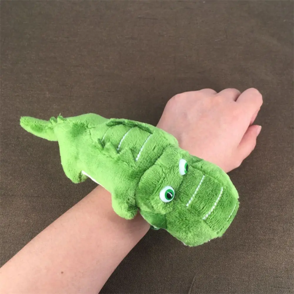 Simulation Crocodile Doll Wristband Hand Ring Cute Doll Bracelet Plush Toy Wrist Style 23cm Animal Slap Bracelets Toy