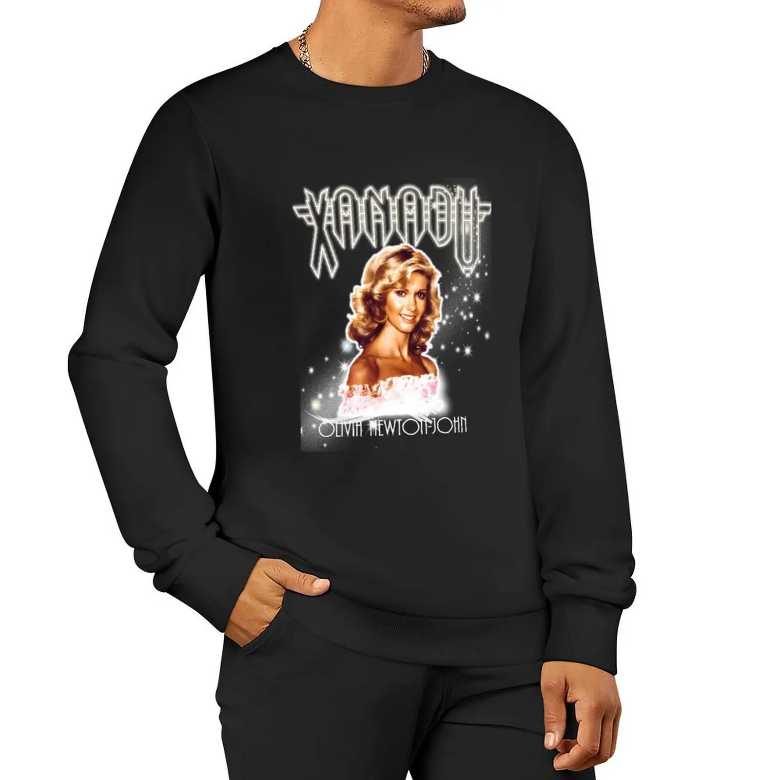 Olivia Newton-John - Xanadu - Million Lights Dancing Classic Pullover Hoodie clothes for men sports sweatshirt man