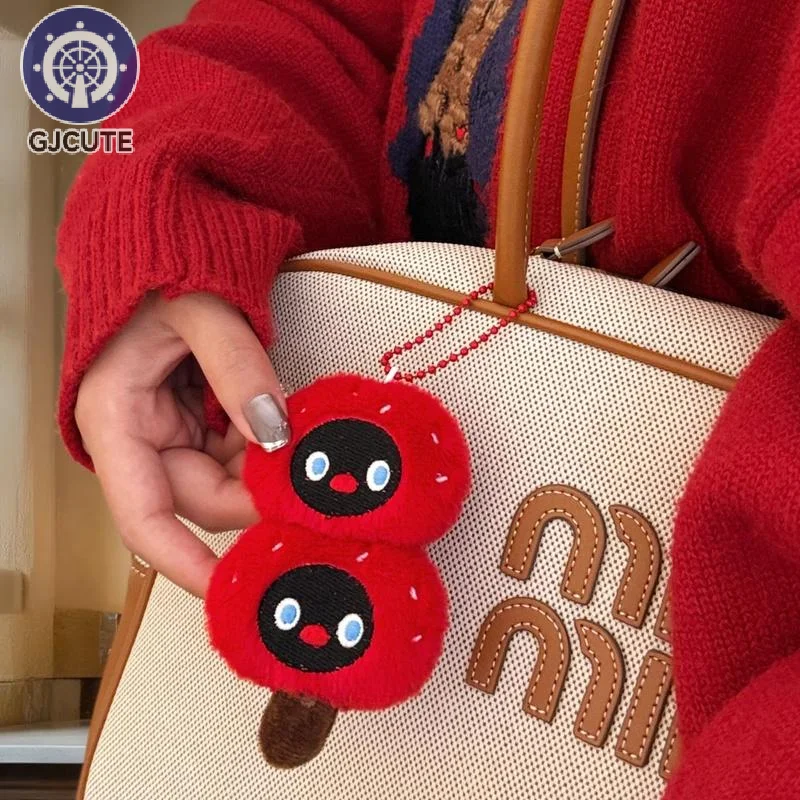 1Pcs Cute Plush Christmas Doll Pendant Keychain Kawaii Stuffed Snowman Doll Toys Backpack Hangings Decoration Accessories Gifts