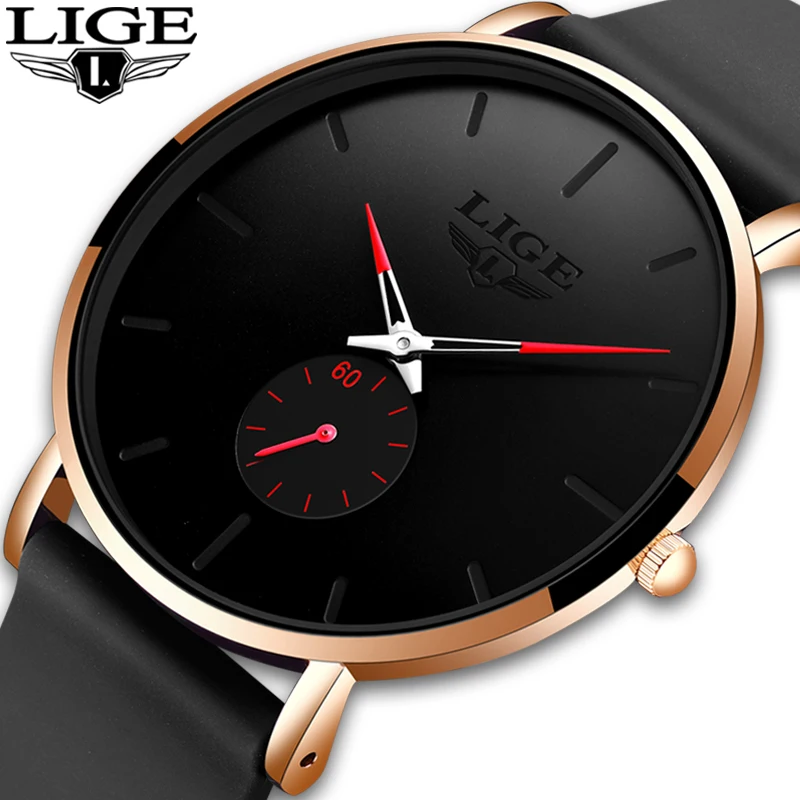 LIGE 2026 Neue Modische Sportuhren für Herren Top-Marke Luxus Wasserdichte Schlichte Ultraflache Uhr Herren Quarzuhr Relogio Masculino