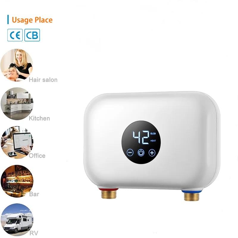 220V 3.5KW Kitchen Use Small Size Single Point Instant Electric Water Heater