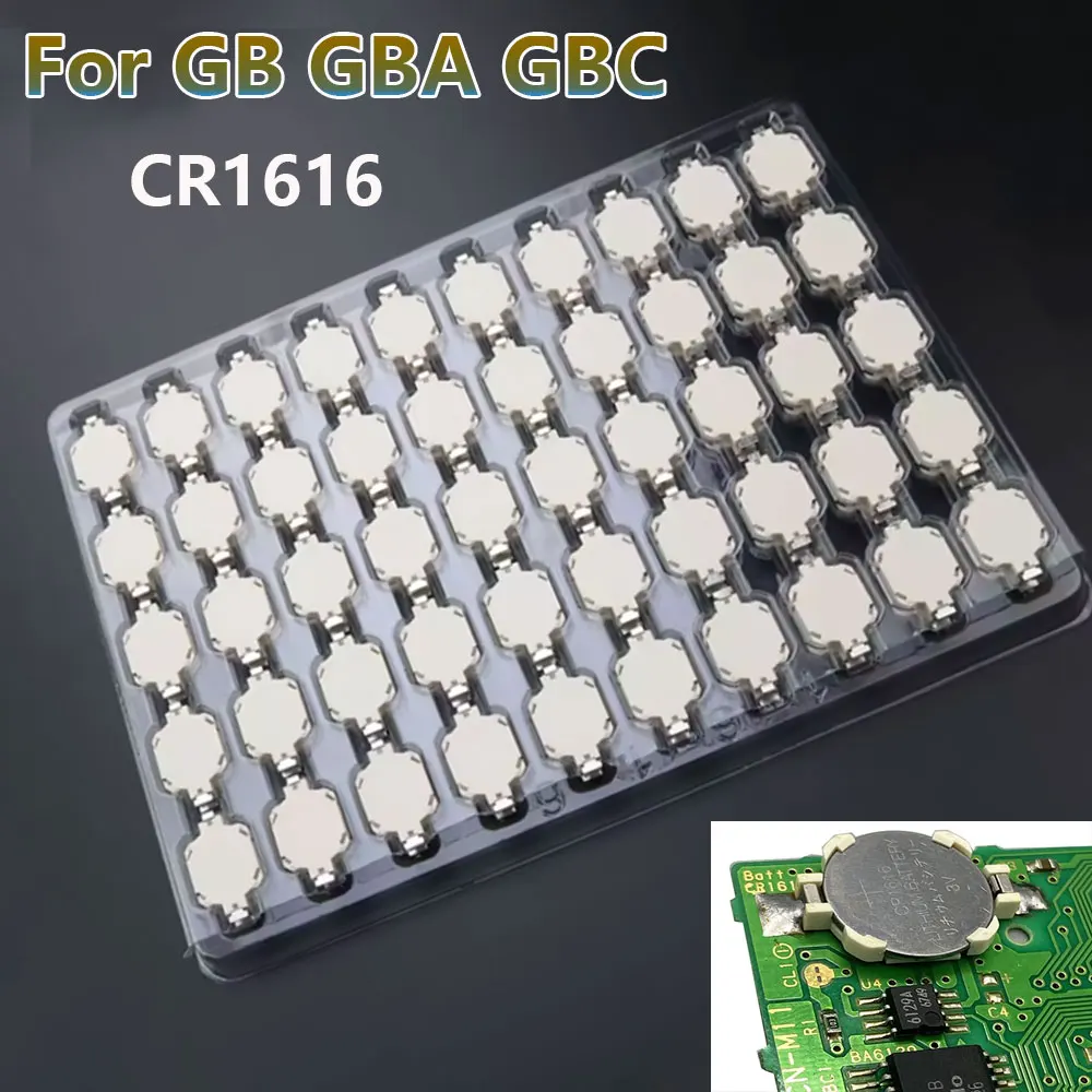 

10-100pcs cr1616 battery holder for Gameboy Gbc GBA GB game card battery holder for Nintendo Gameboy Advance Fine replacement