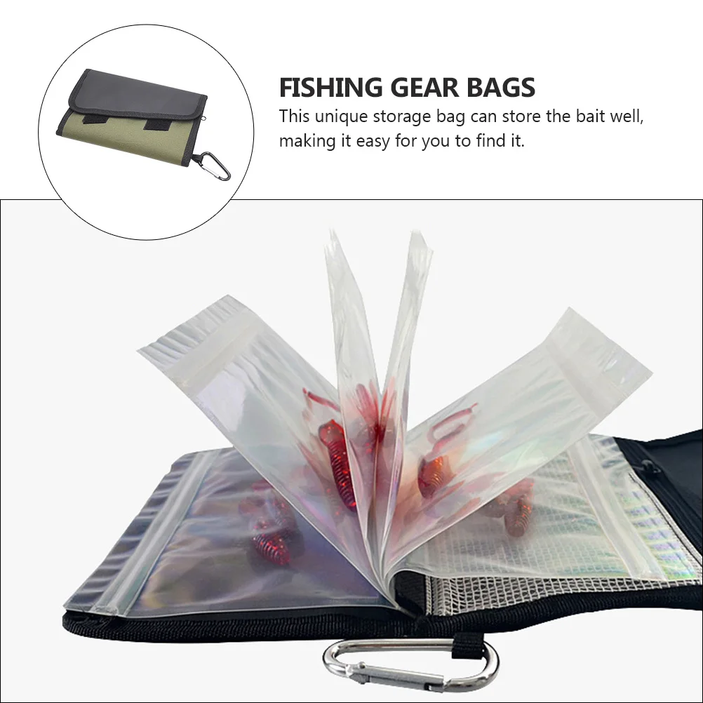 

Bait Bag Pouch Waterproof Large Organizer Lure Fishing Tackle Storage Gear Carp