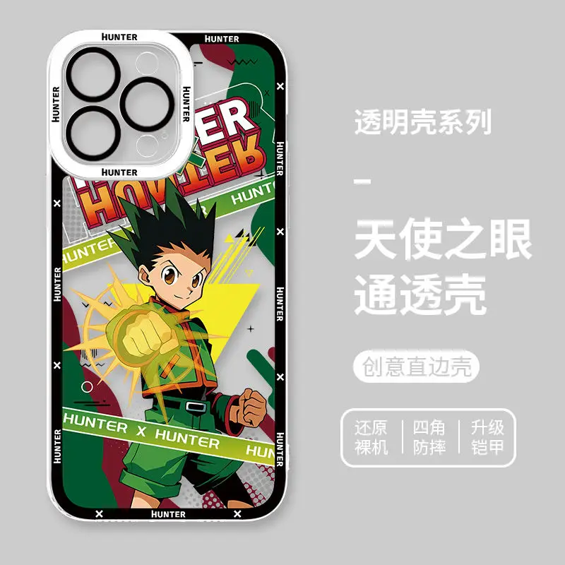 Full Time Hunter Apple 16 Phone Case Anime Cartoon iphone15promax for 12 Killua 14 Pro New XSMAX Phone Case Holiday Gift kawaii