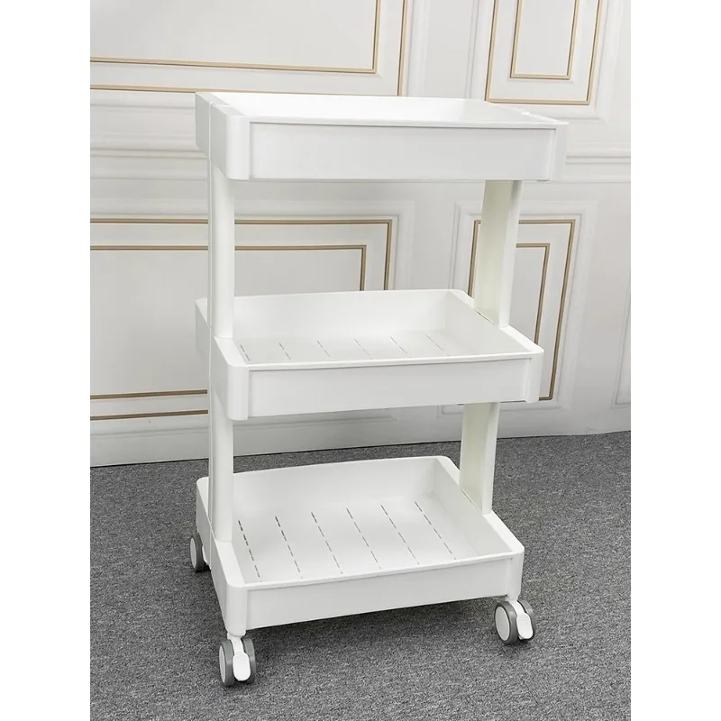 Beauty cart trolley multi-functional beauty salon special skin management three-layer mobile tool cart storage rack