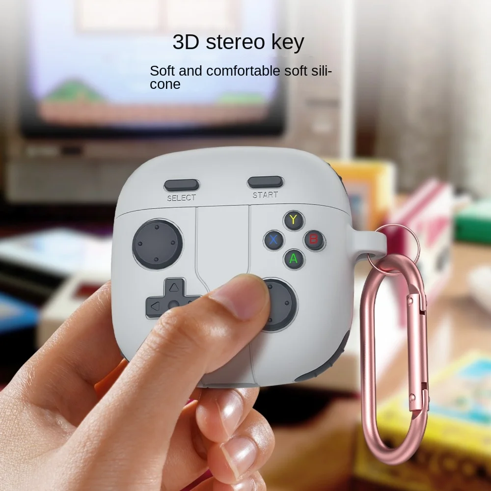 Silicone Cartoon Estilo 3D Fone de Ouvido Capa Protetora, Dustproof, Game Console Styling, Huawei FreeBuds SE 2