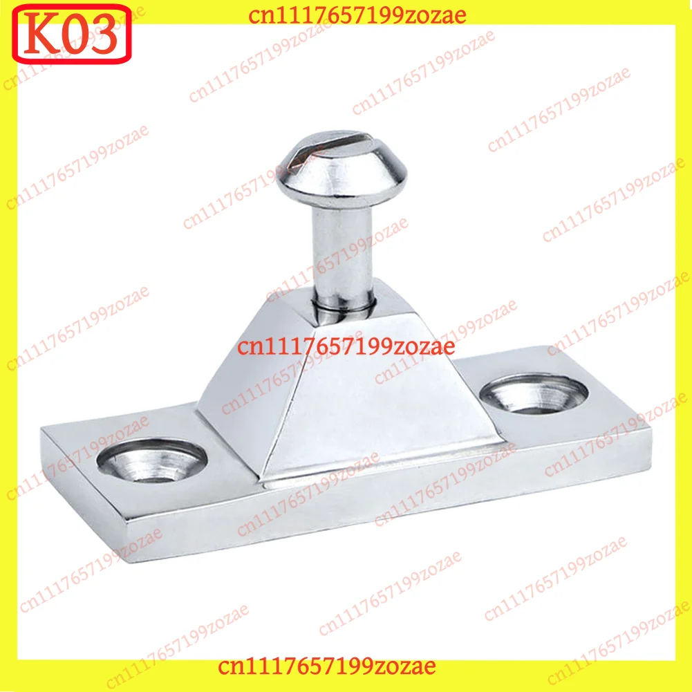 K03 316 Stainless Steel Deck Hinge Fitting for Bimini Top Canopy Support Yachts Boats Marine, Replacement Parts